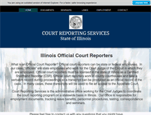 Tablet Screenshot of illinoisofficialcourtreporters.com